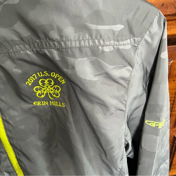 Garb 2017 U.S. Open Erin Hills Gray Camouflage Light Jacket Youth Large 9-10 - Picture 2 of 6